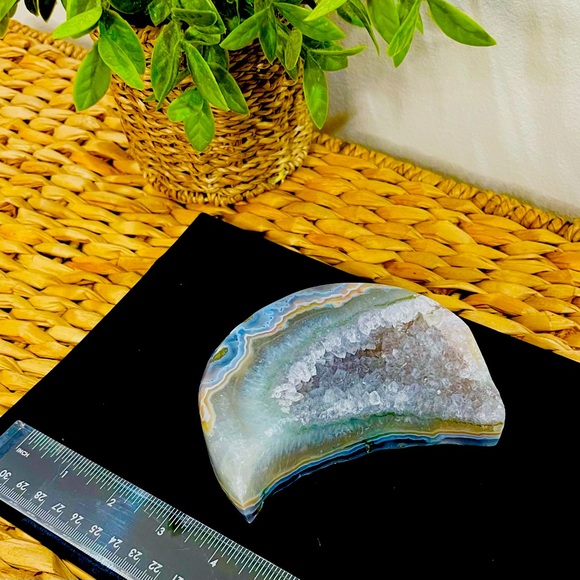 Amethyst moon with druzy - Picture 3 of 16